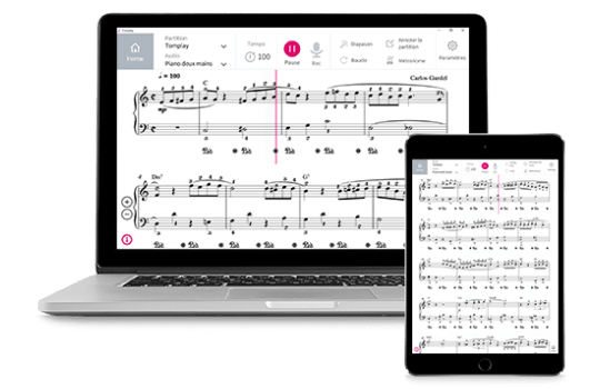 Tomplay has revolutionised music scores to help you play your favourite music