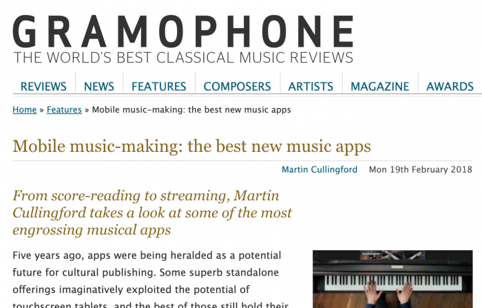 Gramophone magazine – Best new music apps