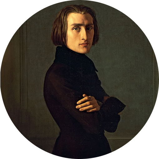 Musiknoten von Franz Liszt